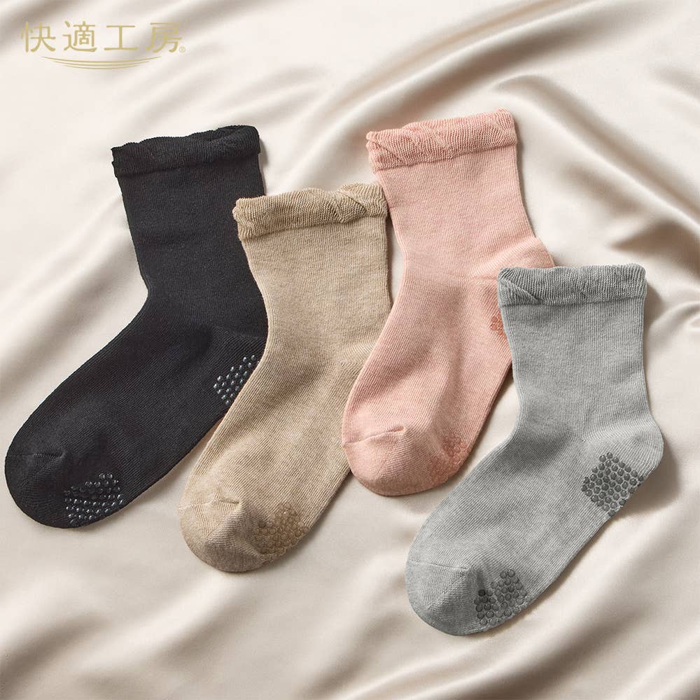 ネット限定3足セット【シニア向け】履きくちフリルゆったり靴下